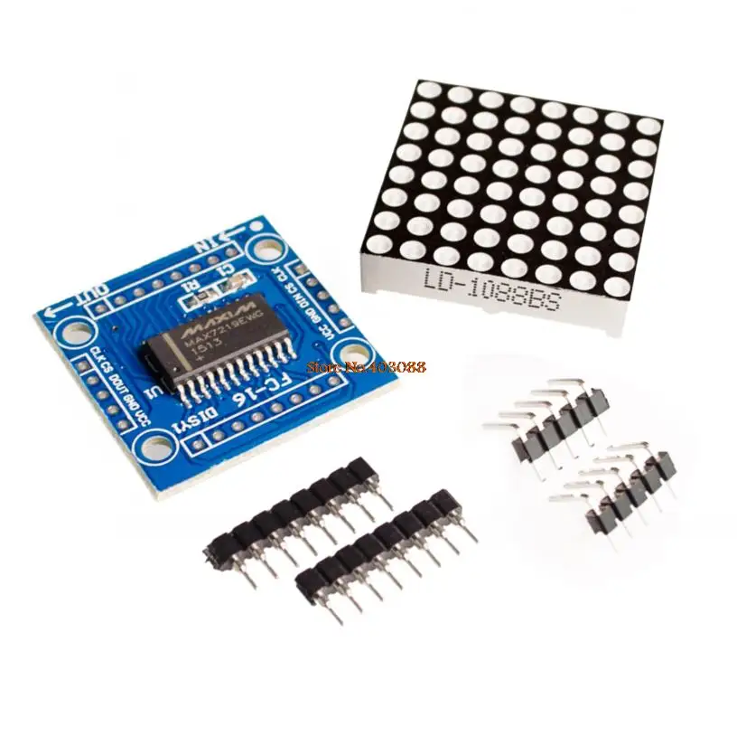 [Ah ROBOT】 MAX7219 точечная матрица модуля микроконтроллера DIY KIT|module amplifier|modulation spectrummodule