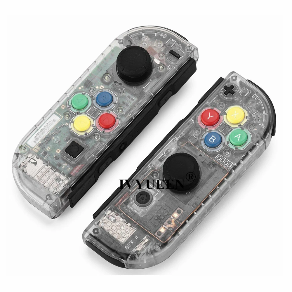 IVYUEEN для Joy Con, сменный корпус, прозрачный чехол, чехол для переключения, консоль Joy-Con с кнопками ABXY