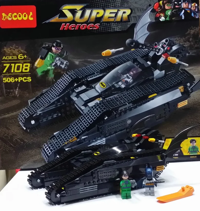 506 шт. нашивка с Бэтменом танк Риддлер стакан бэтмобилес Строительный набор блок