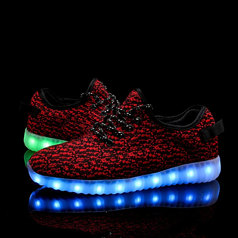 Кроссовки унисекс со светодиодной подсветкой и зарядкой от USB | Детская одежда