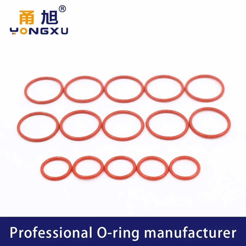 10PCS/Lot Red Silicone Ring VMQ O-ring CS1.8mm  ID4.5/4.87/5/5.15/5.3/5.6/6*1.8mm O Rings Seal Rubber Gasket  Washer