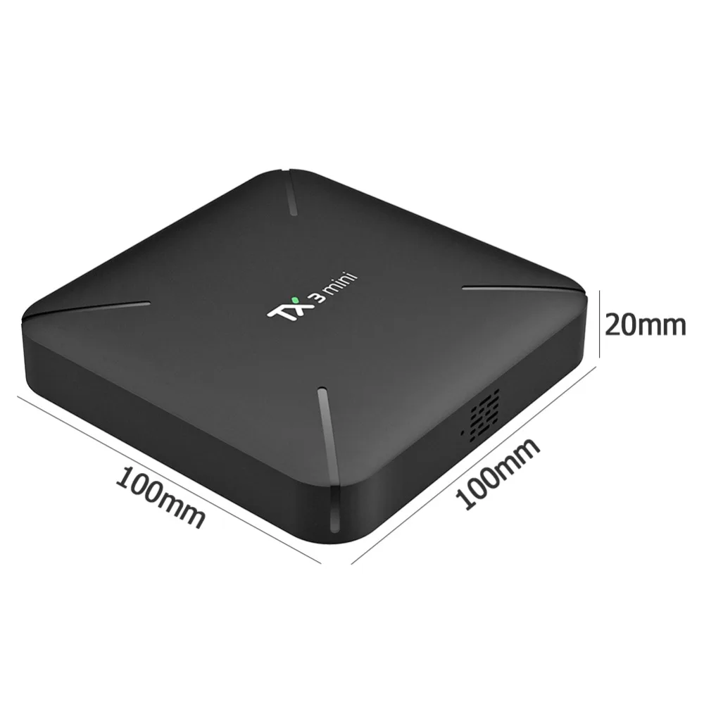 Мини Смарт ТВ-приставка Tanix TX3 1+ 8G 2+ 16G Android 7,1 Amlogic S905W 2,4 ГГц WiFi домашний медиаплеер US/EU штекер
