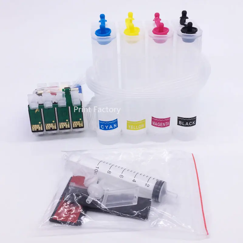 

73N T0731N-T0734N CISS Ink System With Chip For Epson T10 T11 T20 T21 T40W T13 TX220 T20E TX213 C79 CX8300 CX5500 Without Ink