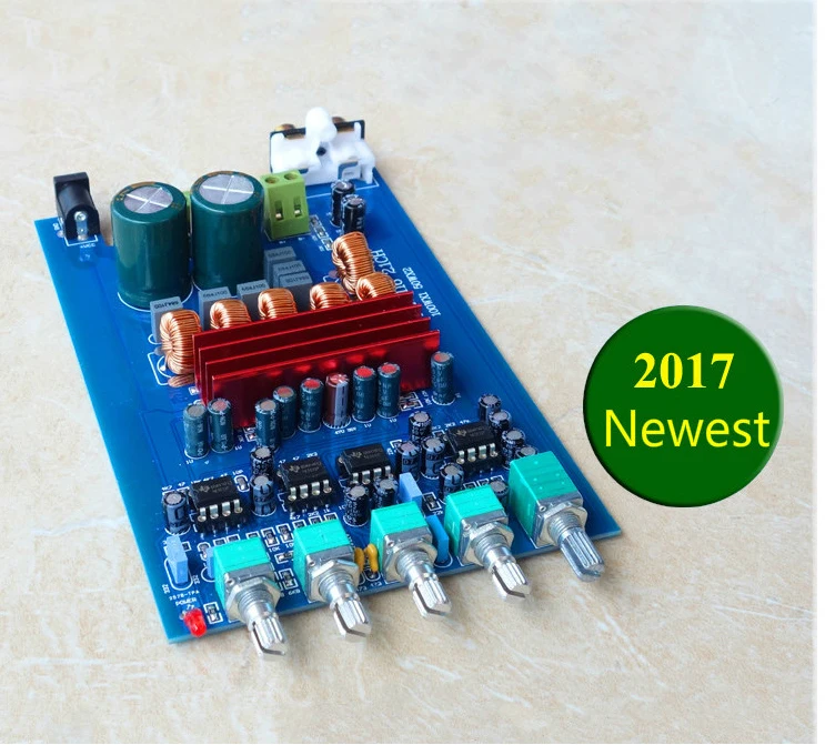 Плата цифрового усилителя мощности TPA3116D2 2 1 Bluetooth 4 2x50 Вт + 100 сабвуфер | Электроника