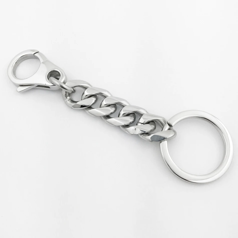Мужской брелок LINSION из нержавеющей стали 316 в стиле рок панк 5N010KC|ring keychain|key ringkey