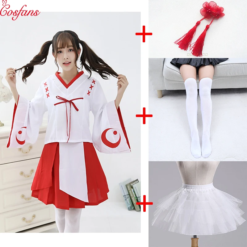 

Inuyasha cosplay costume women Dress Costume Set Comic Dress Japanese Women Kimono Bath Robes Bathrobe Campanulaceae Witch Dress