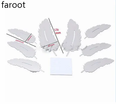 3D зеркальная поверхность наклейка в виде перьев наклейки на стену сделай сам