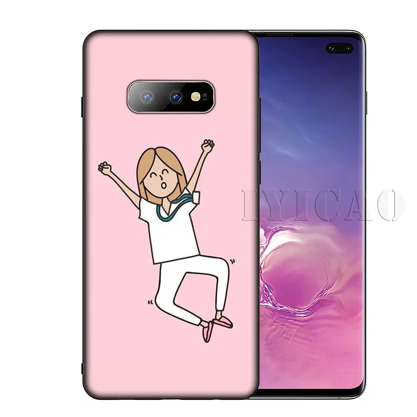 IYICAO Мягкий силиконовый чехол для Samsung Galaxy S10 S9 S8 Plus S6 S7 Edge S10e E |