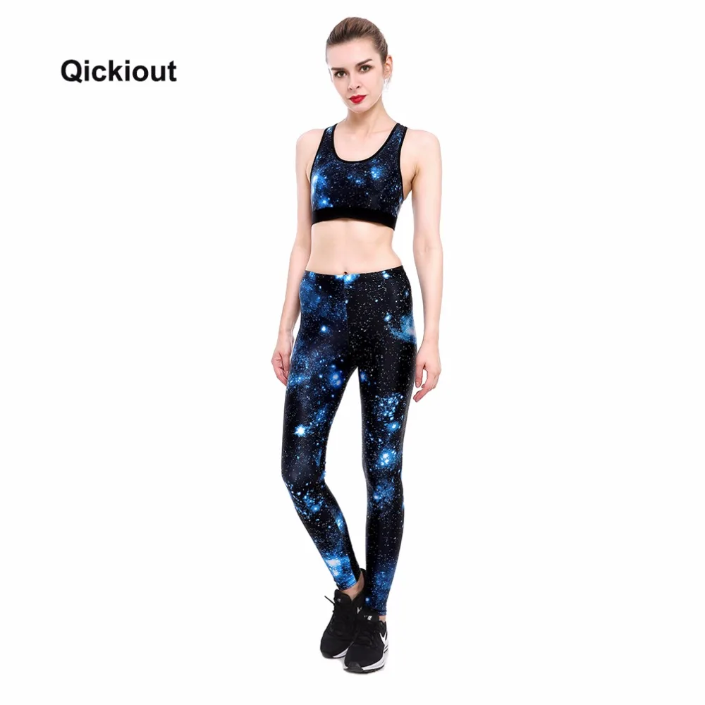 Комплект с бюстгальтером и леггинсами Qickitout быстросохнущие брюки для фитнеса