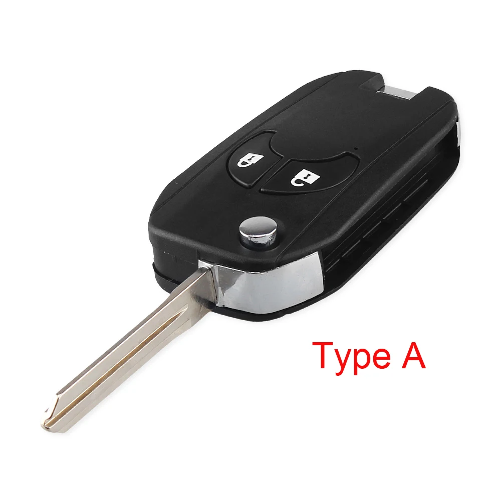 Type A KEYYOU изменение откидная оболочка ключа дистанционного управления для Nissan Sylphy Cube Juke космического аппарата изгой, Micra Qashqai Altima Sentra Versa 2/3/4 кнопки - Количество кнопок: Type A