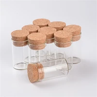 5ml 10ml 15ml mini glass bottle with corks empty jars vial for tea saffron sweet food gift bottles gift wedding jars 24pcs