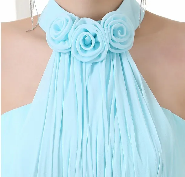 Длинный светильник синее платье подружки невесты 2017 шифоновые вечерние платья