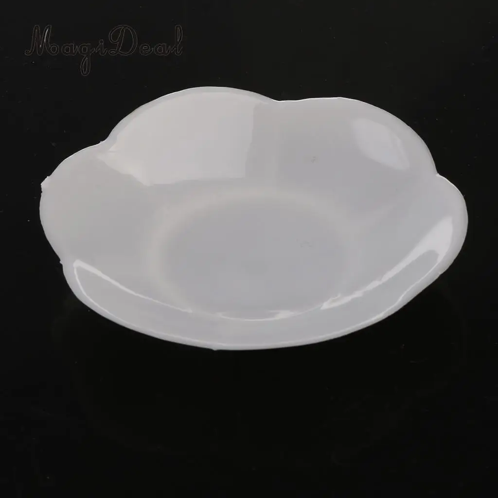 12pcps Flower Plates Candy Dishes Wedding Christmas Baby Shower Gift Saucer Holders Party Table Decorations White Clear | Дом и сад