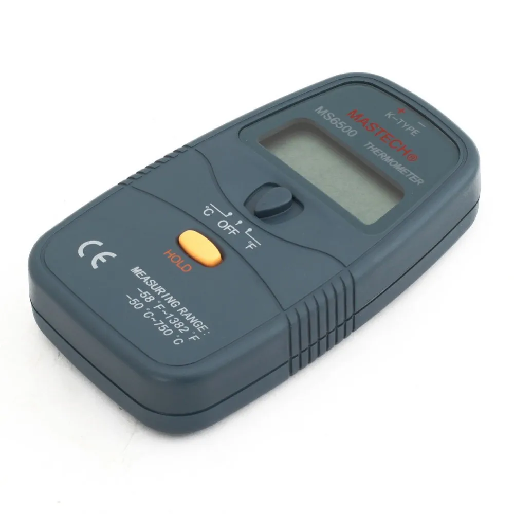 Цифровой Термометр MASTECH MS6500 31/2 K type с ЖК дисплеем измеритель температуры