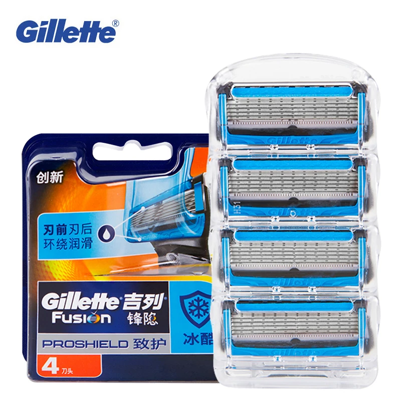 Бритвенные лезвия Gillette Fusion Proshield для бритвы с охлаждающей технологией мужчин