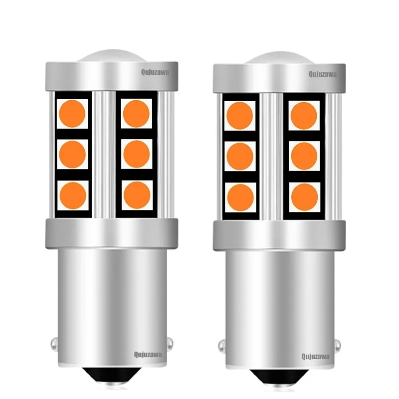 2 шт. 1156 P21W BA15S 15 SMD 3030 светодиодный автомобиль резерв лампа поворотники двигатель