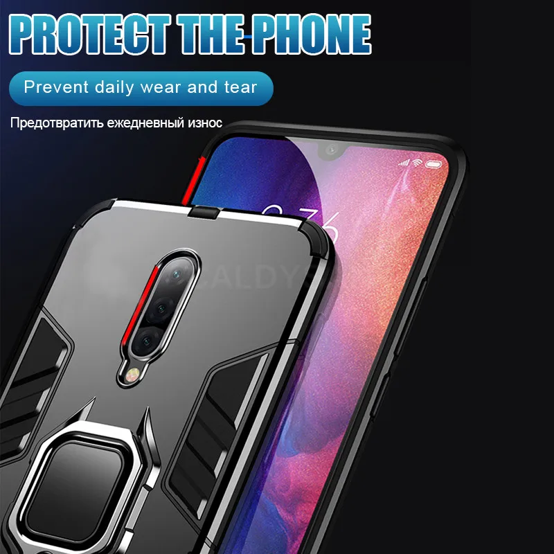 Роскошный бронированный силиконовый чехол-бампер для Oneplus 6T 7 Pro противоударный