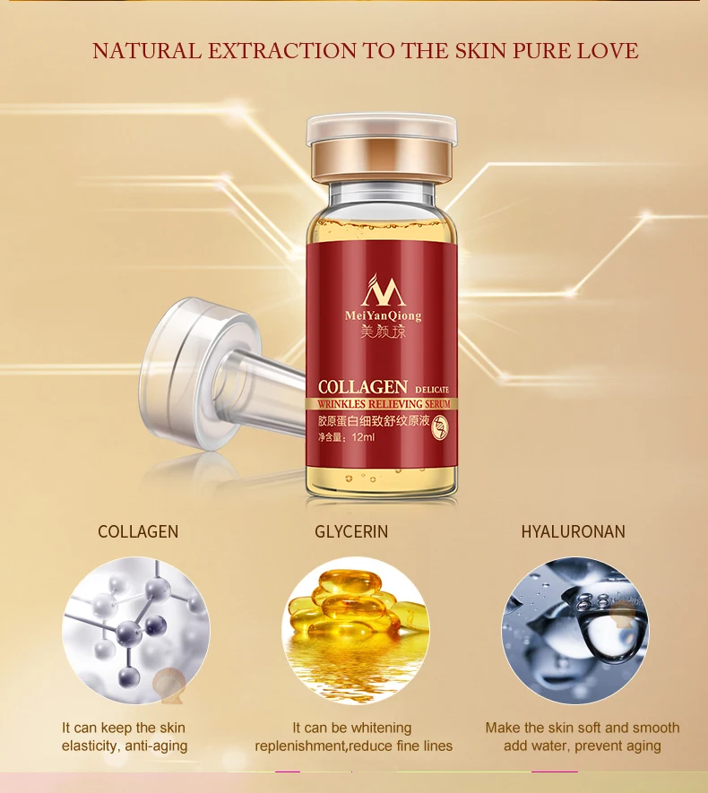 Коллагеновая сыворотка acido hialuronico wonder essence уход за кожей лица против старения против морщин увлажняющий отбеливающий антиарругаз крем