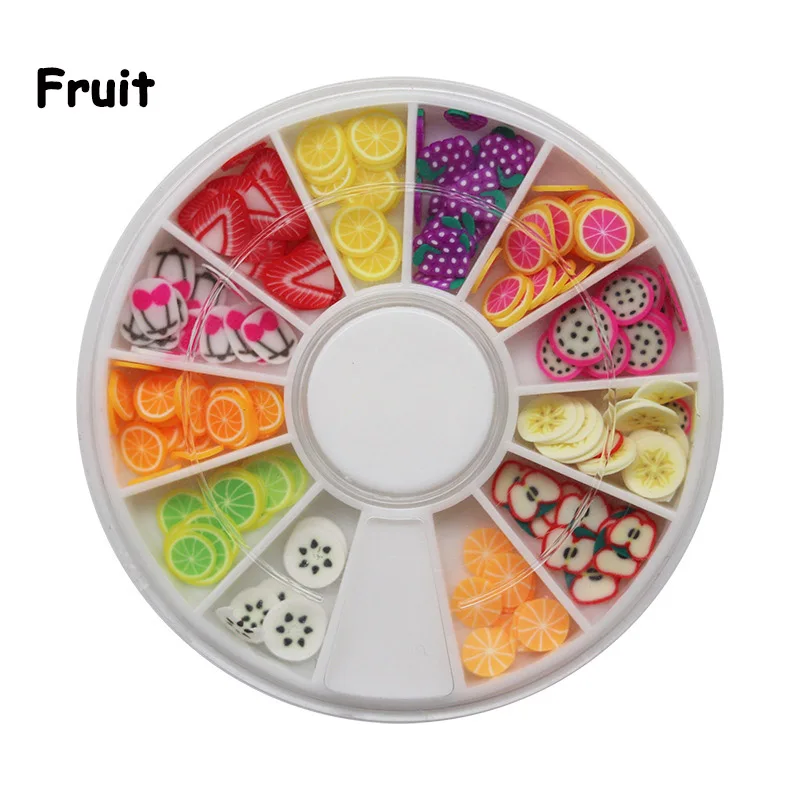 12 стилей Fimo Ломтики для слайма слайды кристально чистые поставки слаймов DIY