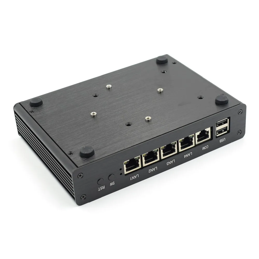 Мини ПК без вентилятора PFsense Intel Celeron J1900 четырехъядерный Windows Linux компьютерный VGA Wi