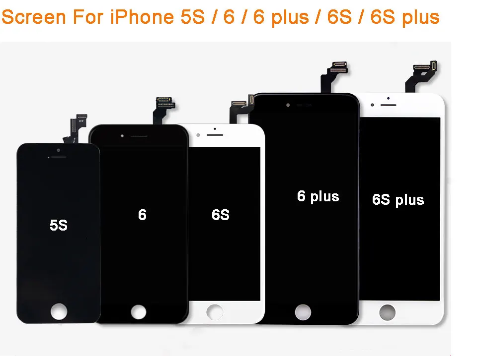 ЖК-экран для iphone 6 6S plus, ЖК-дисплей с 3D сенсорным экраном, дигитайзер, сенсорный ЖК-экран для iphone 5S 6 plus