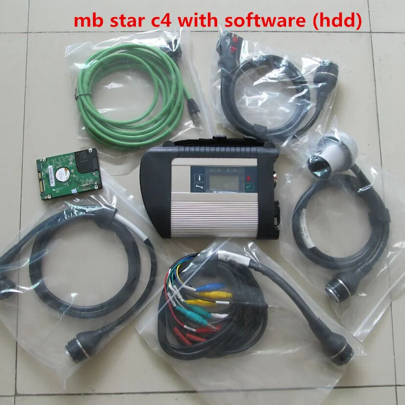 Сканер OBD2 MB STAR C4 с DTS инженерный компьютер HDD военный ноутбук CF52 i5 4 Гб для Mercedes obd