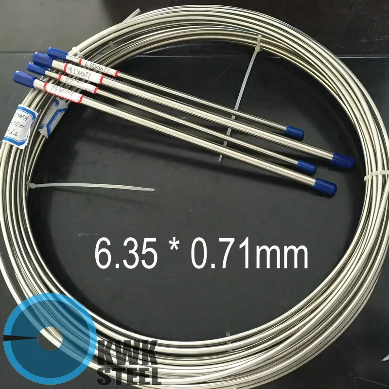 

Seamless Stainless Steel Coild Tube 316L Auto Industry Brake & Fuel Bundles/Lines Size OD 1/4" WT 0.028" | 6.35x0.71mm KWKSTEEL