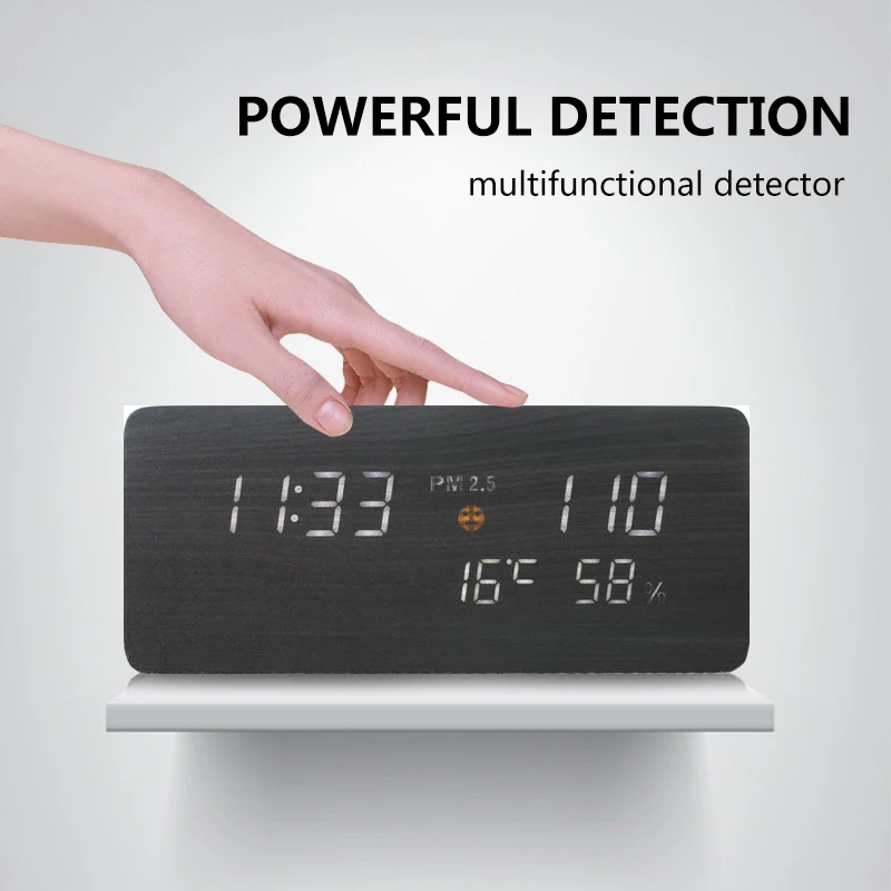 TINTON LIFE PM2.5 детектор газа монитор качества воздуха USB питание время экран цифровой детектор газа