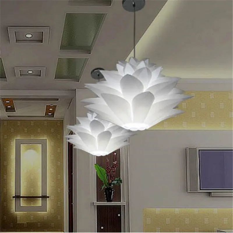 Фото Creative Modern DIY IQ Puzzle PP Lotus Pendant Light for Dining Room Foyer Bar Illuminare Suspension Lamp 35/45/55cm 1772 Освещение Creative Modern DIY IQ Puzzle PP Lotus Pendant Light for Dining Room Foyer Bar Illuminare Suspension Lamp 35/45/55cm 1772 Освещение
