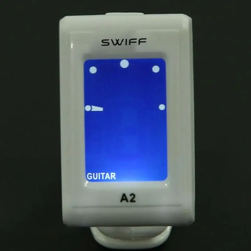 LCD Chromatic Clip Vibrator Guitar Tuner Capotraste Rotatable for Chromatic Acoustic Guitar Bass Tuning Mediator Guitarra Parts