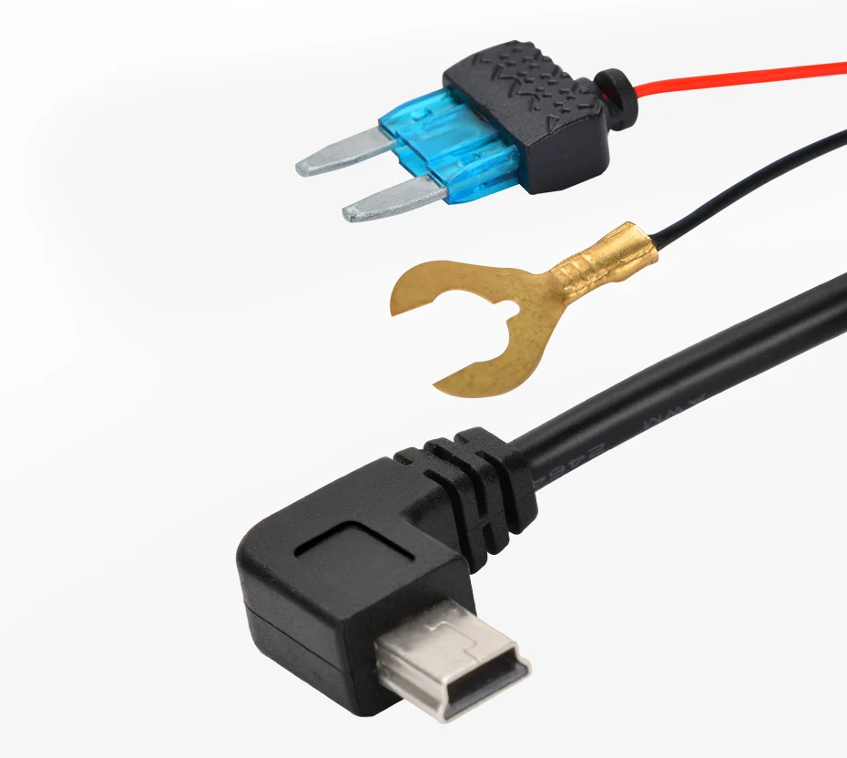 Junsun постоянного тока 12В/24В 5В 3A 3M мини-usb зарядное устройство для авто с контрастным Зарядное устройство Жесткий провод комплект жестких дисков для Dash Cam Reaview зеркало Камера gps автоматической зарядкой