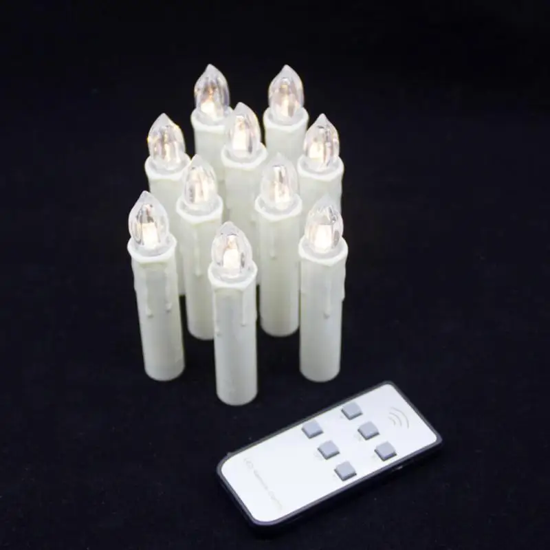 Christmas Tree Led Candle Lights Remote Control Xmas Simulation Holiday Creative Lighting A30 | Дом и сад