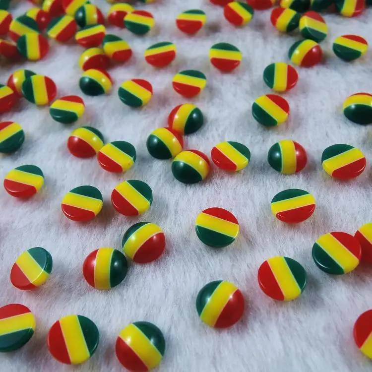 Круглые шарики Rasta 8 мм 100 шт. круглые полурезиновые с плоской задней поверхностью