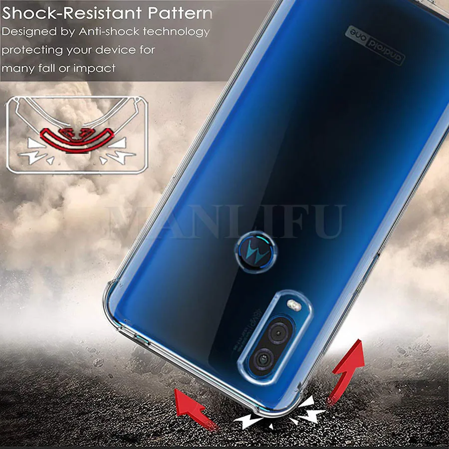 for Motorola Moto One Vision case silicone cover scratch resistant TPU slim coque 6.3 Clear |