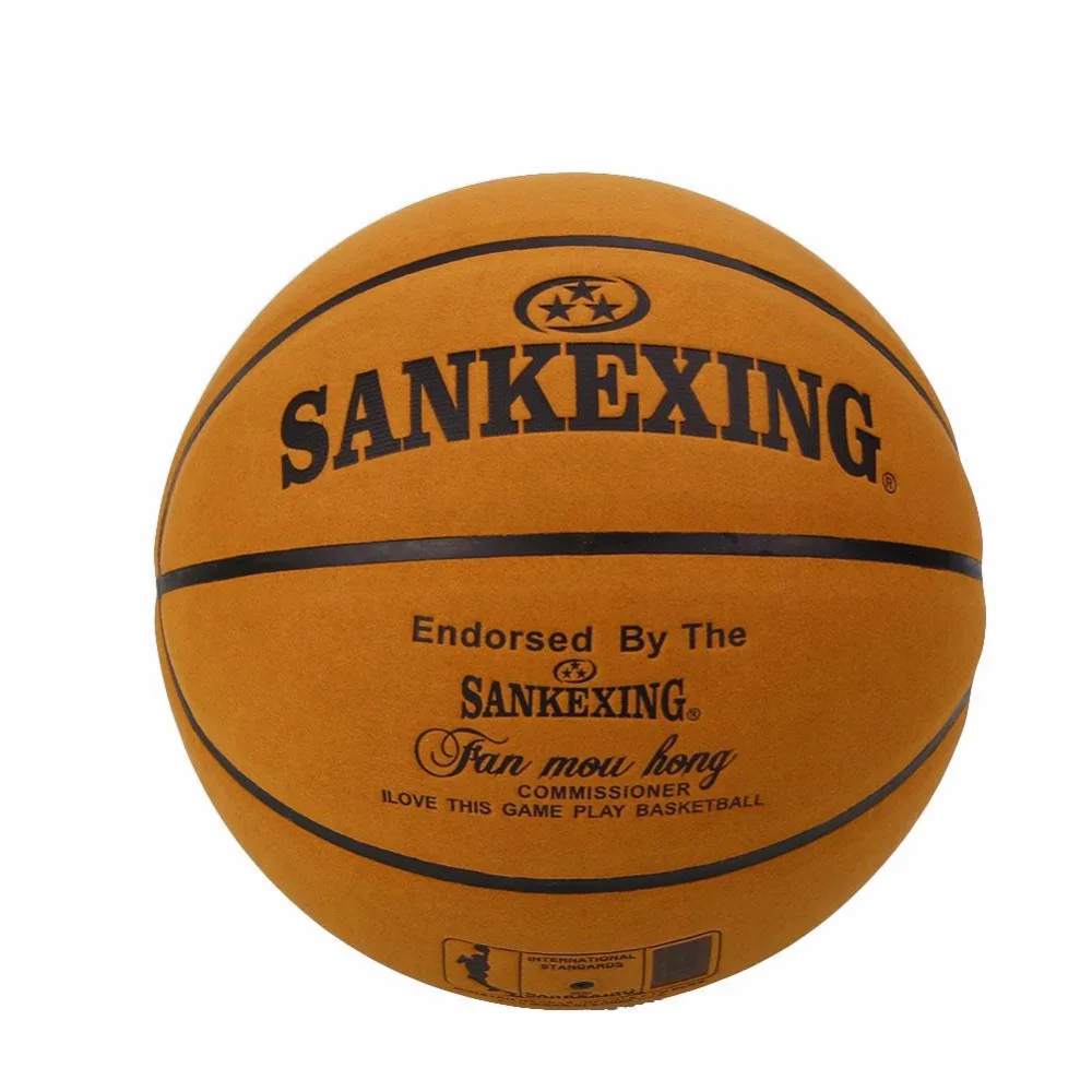 Бренд SANKWXING, Официальный баскетбольный мяч, Размер 7, кожаные баскетбольные мячи, для улицы, для мужчин, баскетбольный мяч 75 см, мягкий