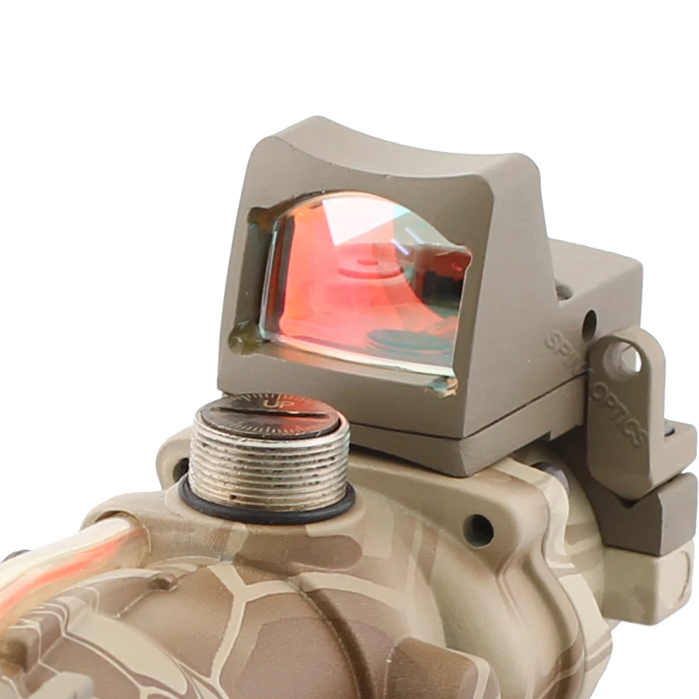 SPINA Оптика Тактический ACOG 4X32 стиль источник волокна подсвеченный красным оптический прицел с RMR микро красная точка питон камуфляж
