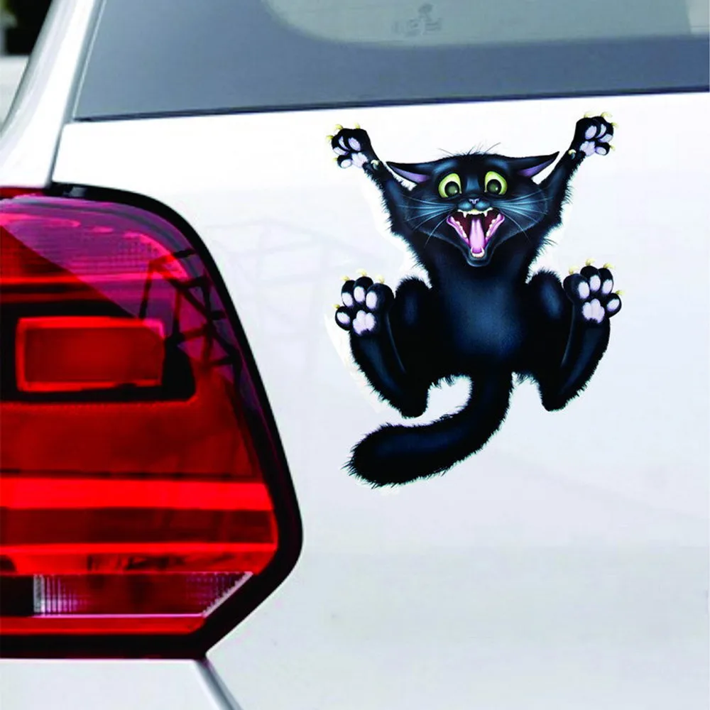 Новинка 2019 креативная Автомобильная наклейка s Black Cat на Хэллоуин автомобильная