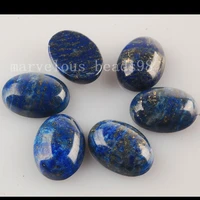 free shipping beautiful jewelry 5pcs 13x18mm genuine lapis lazuli oval cabochon cab mc3063