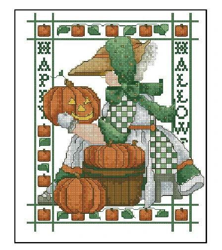 Бесплатная доставка высококачественный Набор для вышивки крестиком на Хэллоуин