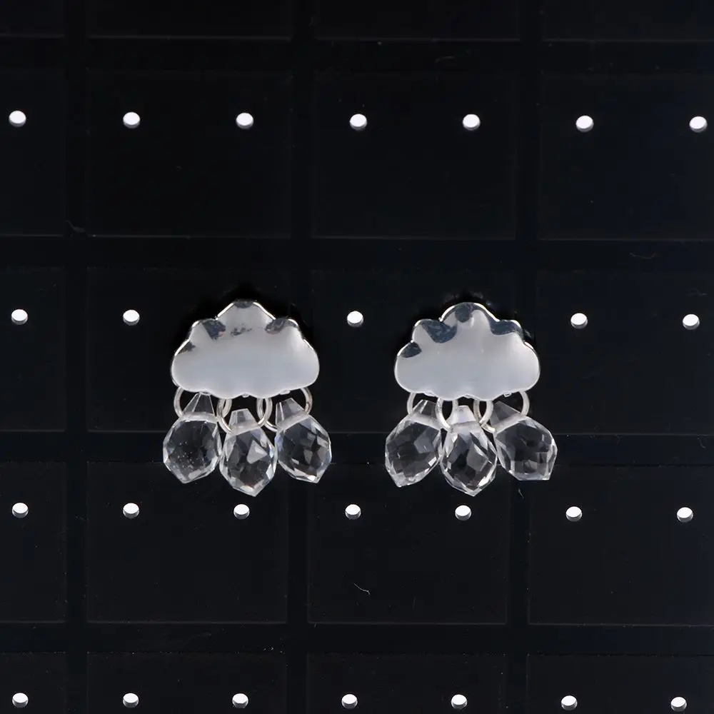 Новый дизайн 1 пара модные трендовые женские элeгaнтнaя милaя серебристого цвета