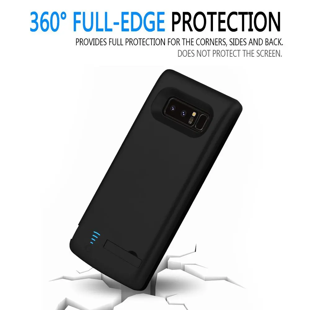 Power Bank Galaxy Note 8 чехол для аккумулятора 6500 мАч перезаряжаемый Расширенный