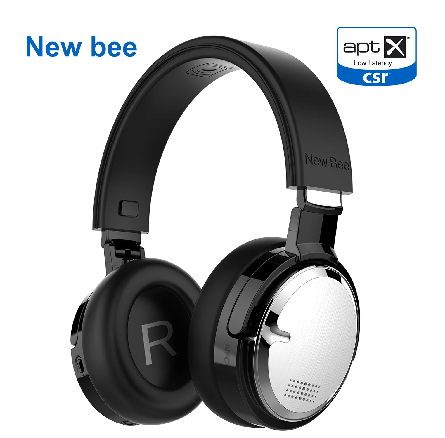 Би беспроводные наушники bluetooth стерео портативный папка гарнитура наушники с Спорт приложение микрофон NFC для телефона Компьютер ТВ