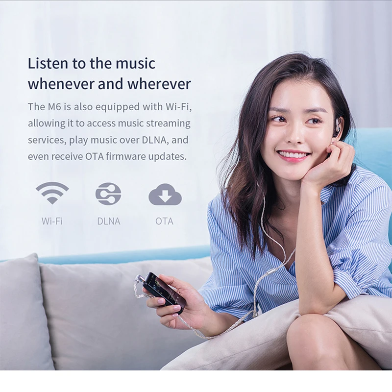 FiiO M6 Hi Res музыкальный плеер на базе Android с aptX HD LDAC HiFi Bluetooth USB аудио/DAC поддержка DSD и Wi