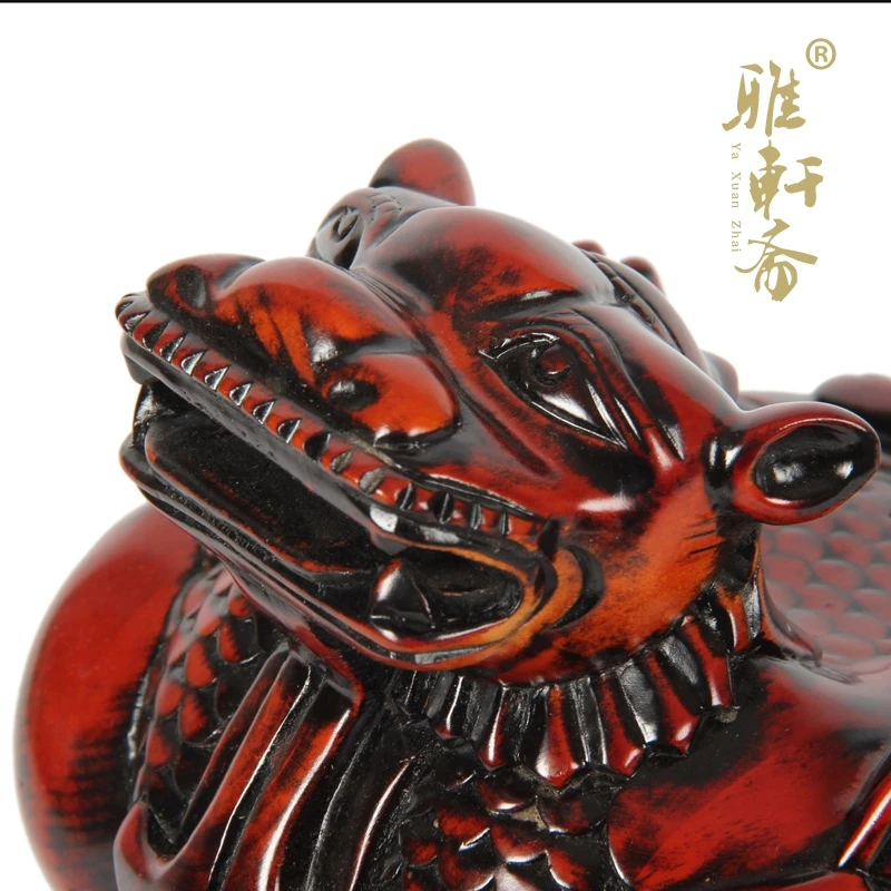 Деревянная резьба по дереву Dongyang Храброе уплотнение счастливый рисунок талисман