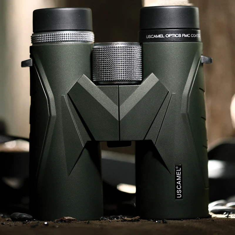 USCAMEL 8x42/10x42 водонепроницаемый FMC бинокль с азотным покрытием Bak4 призма оптика HD телескоп для кемпинга охоты на открытом воздухе