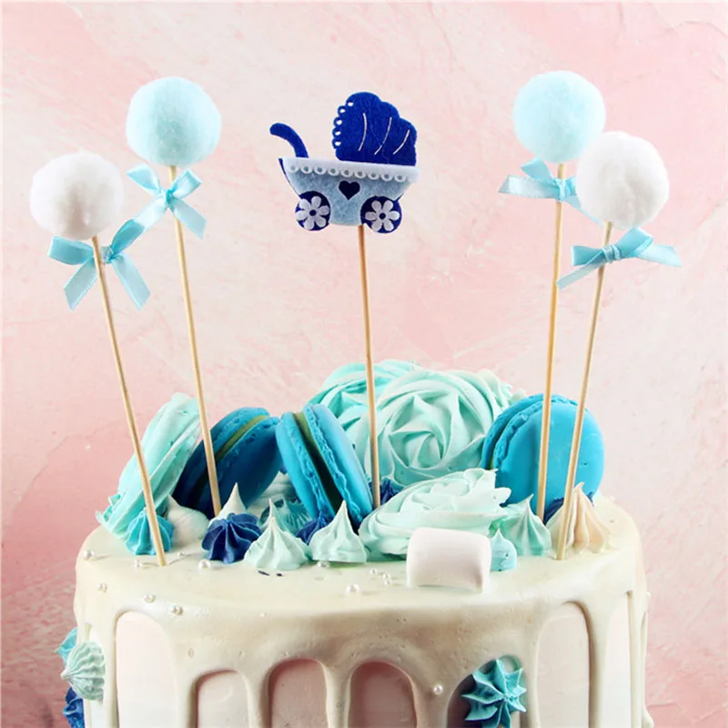 1 комплект голубого и розового цветов для вечеринки в честь рождения