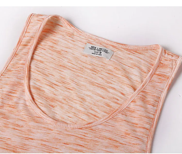 Майка мужская хлопковая приталенная дышащая безрукавка повседневная майка