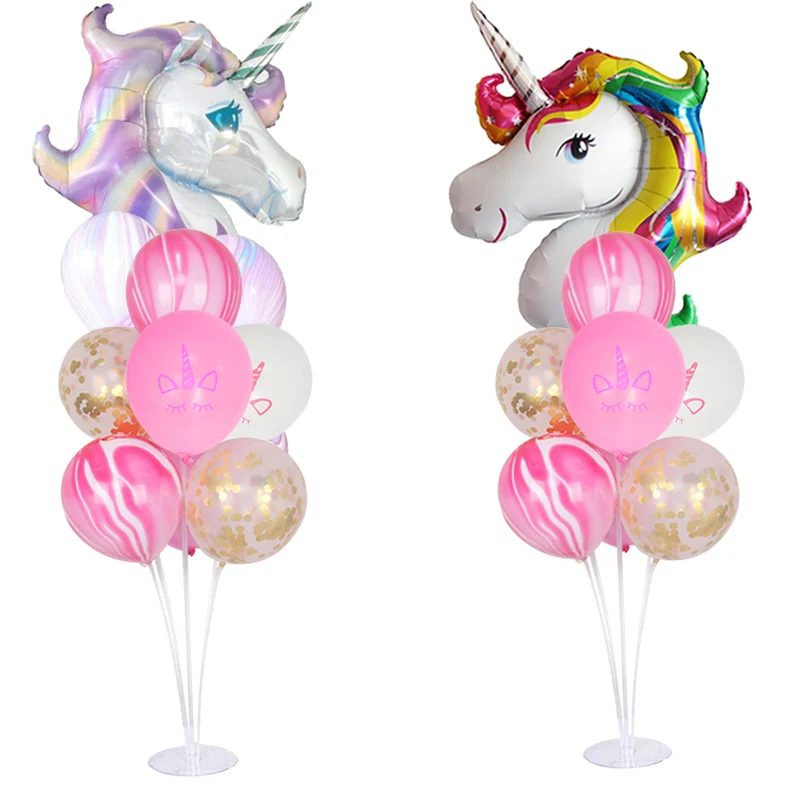 WEIGAO Единорог Висячие поделки реквизит Unicornio день рождения Опора DIY перьевая Ткань Ремесло на стену висячие украшения принадлежности для рождения детей