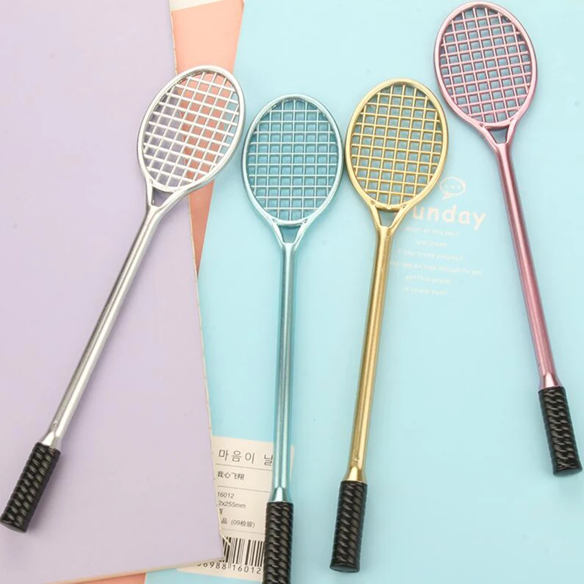 

1pc 0.38mm Badminton Racket Korean Ink Ballpint Gel Pens Refill for Writing Kawaii Stationery Escolar School Supplies