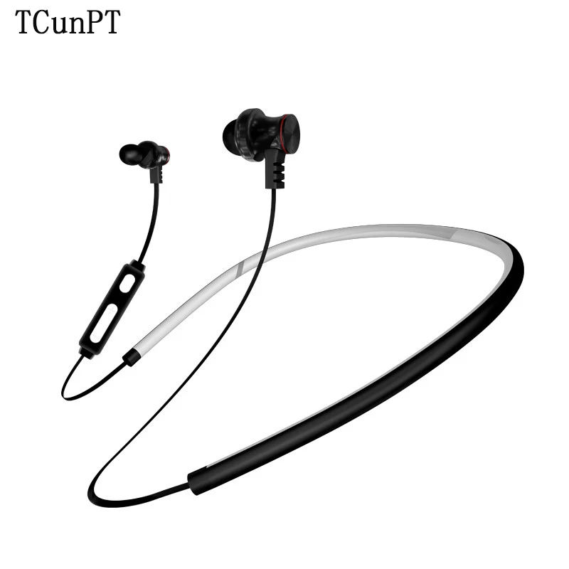 Магнитные беспроводные наушники TCunPT спортивные стереонаушники с Bluetooth защитой